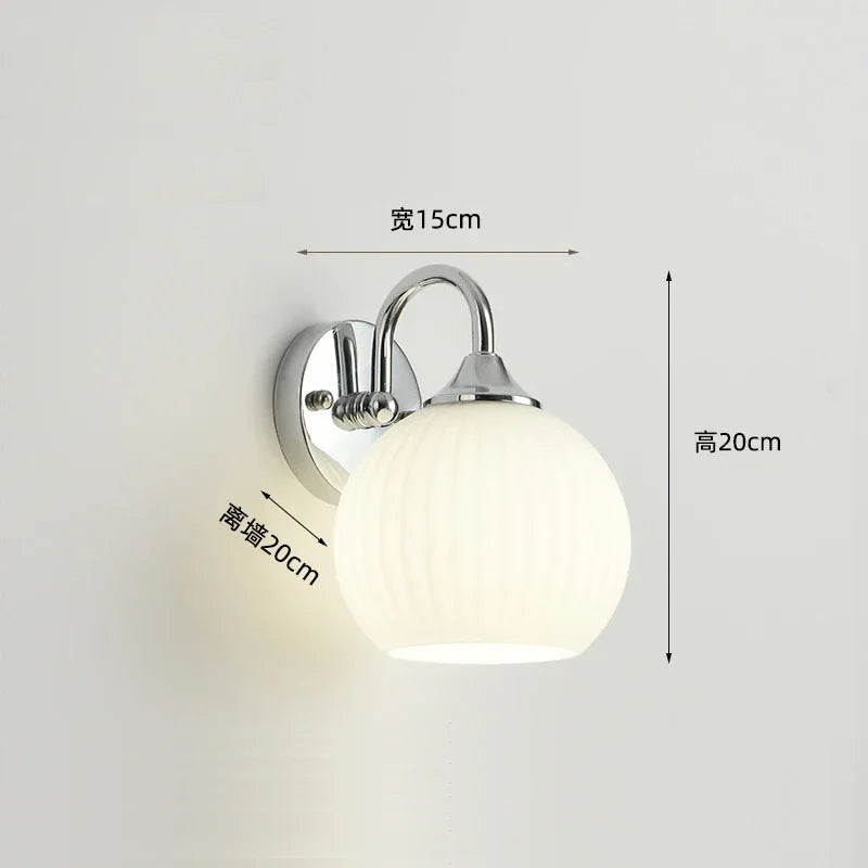 applique murale led en verre pour intérieur moderne