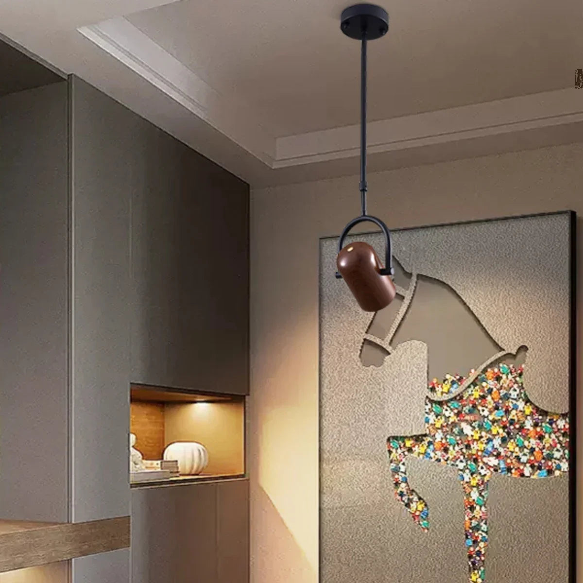 suspension LED nordique avec projecteur mural réglable