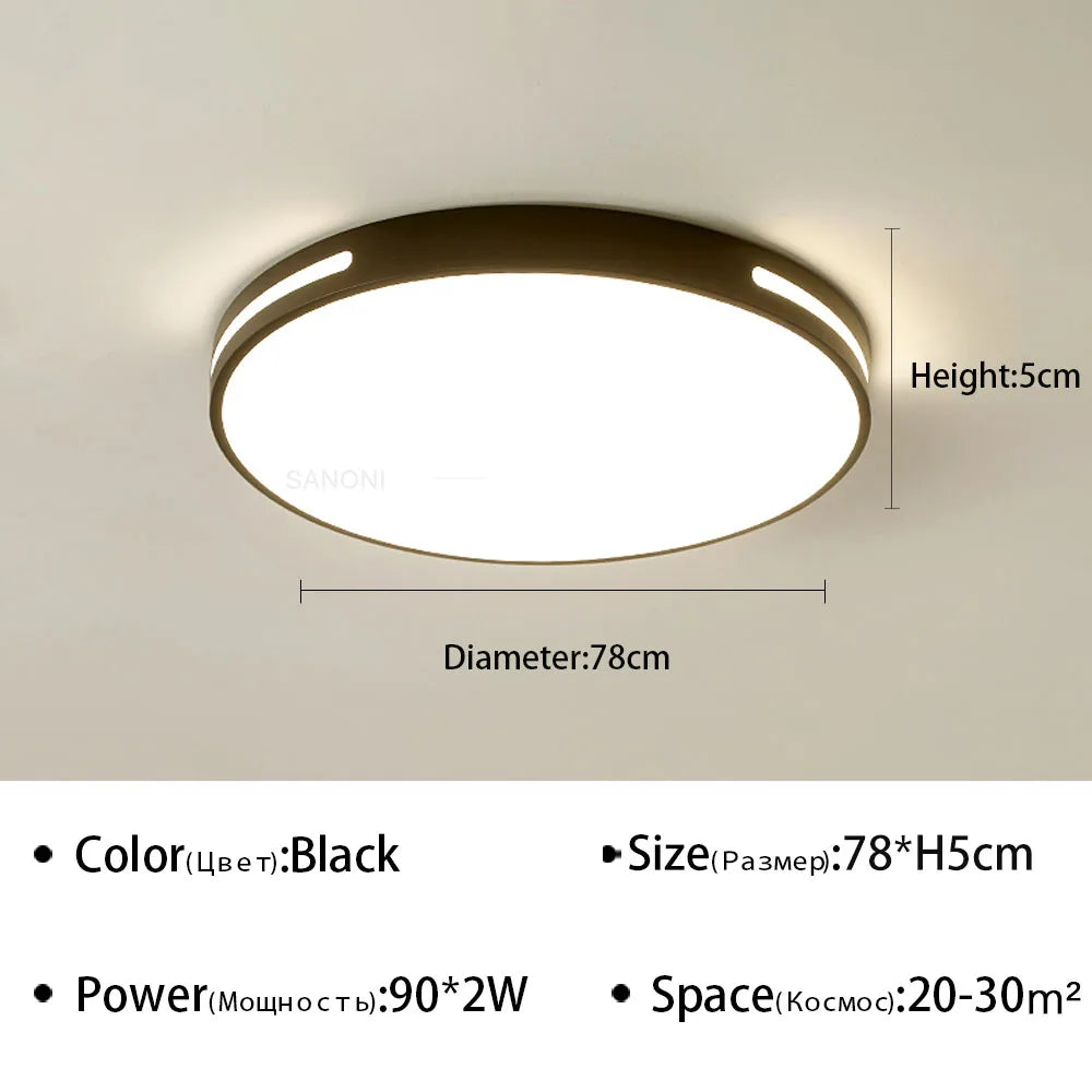 plafonnier led ultra mince design moderne pour intérieur