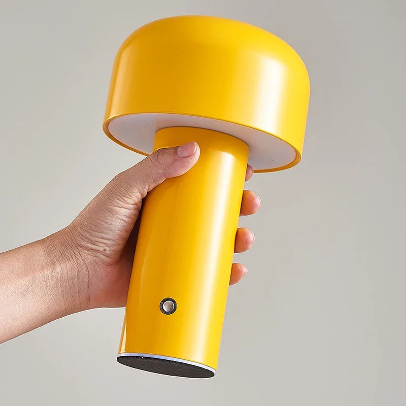 lampe de table champignon sans fil rechargeable variable type c