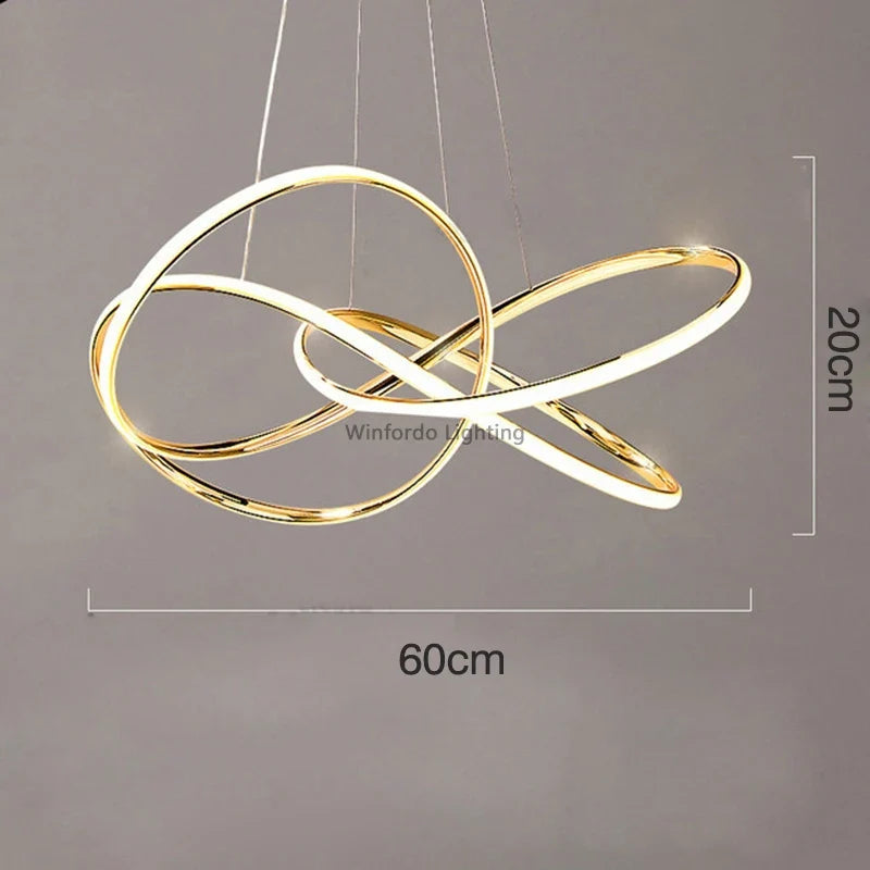 lustre led postmoderne en cristal winfordo wf-xd009