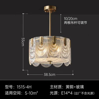 lustre en cristal élégant pour décoration intérieure raffinée