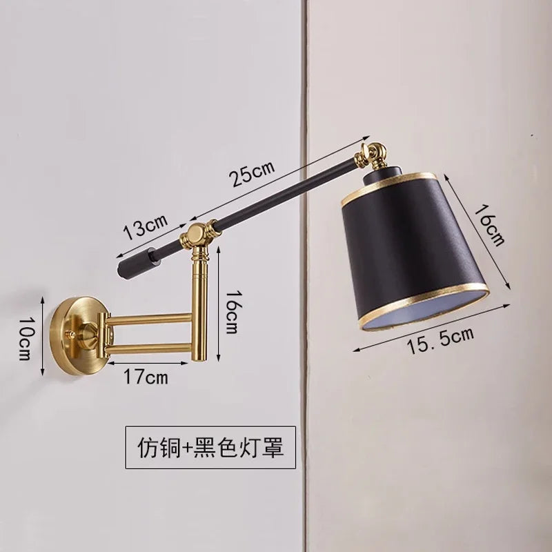 applique murale flexible avec interrupteur pour éclairage décoratif