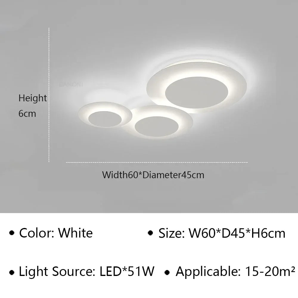 plafonnier led moderne pour décoration intérieure et luminaires design