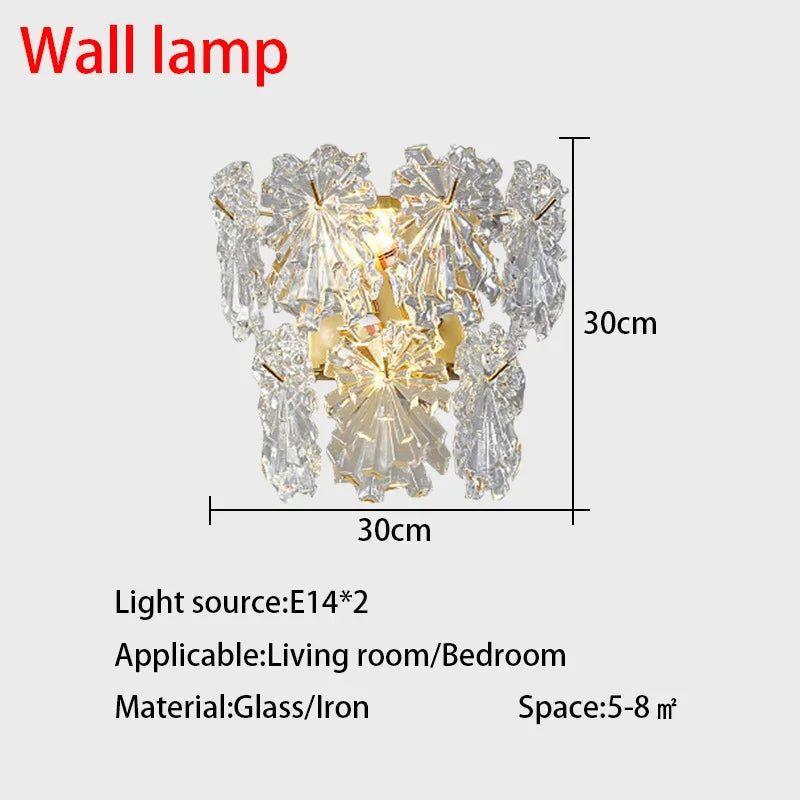 plafonnier led en verre cristal design minimaliste pour intérieur élégant