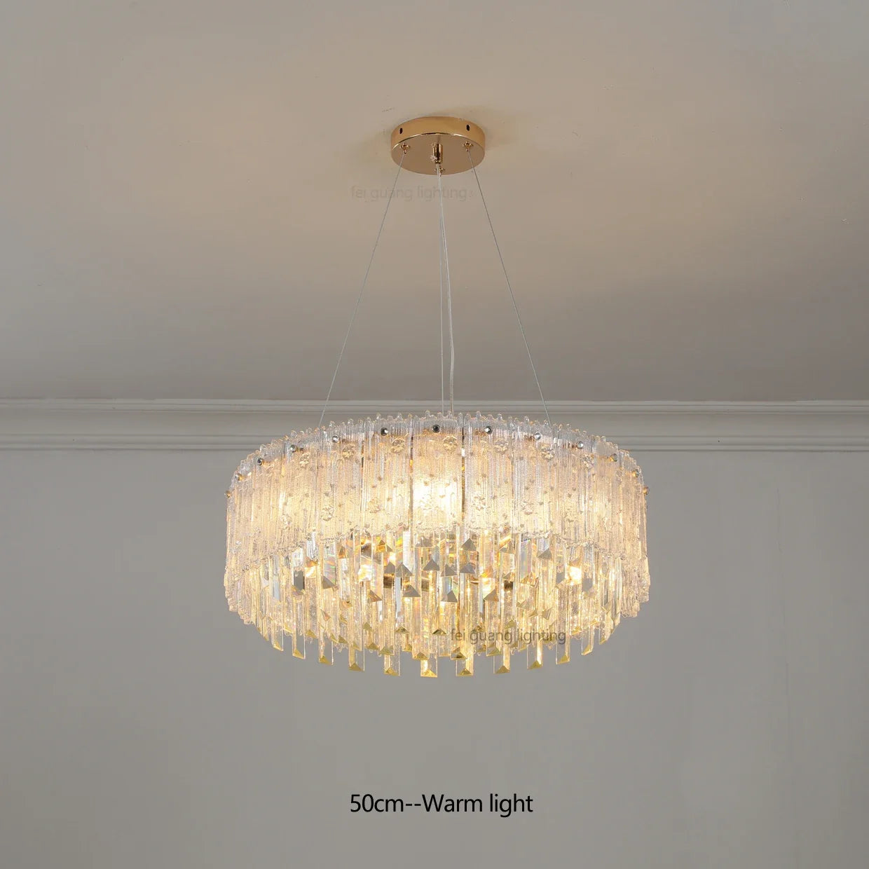 lustre moderne en cristal pour décoration haut de gamme