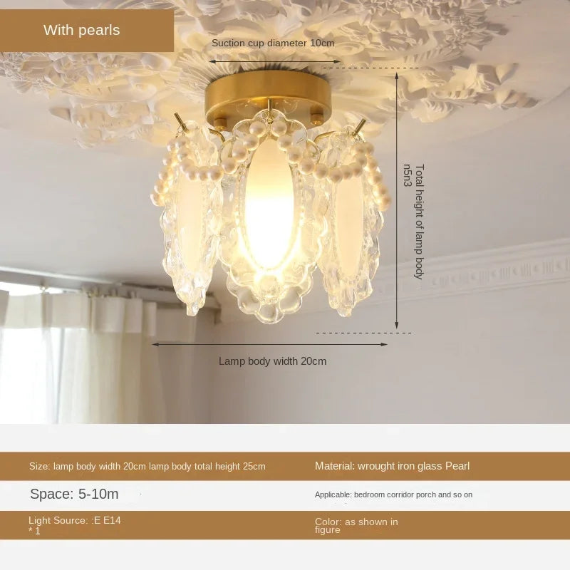 lustre léger en verre cristal pour éclairage moderne