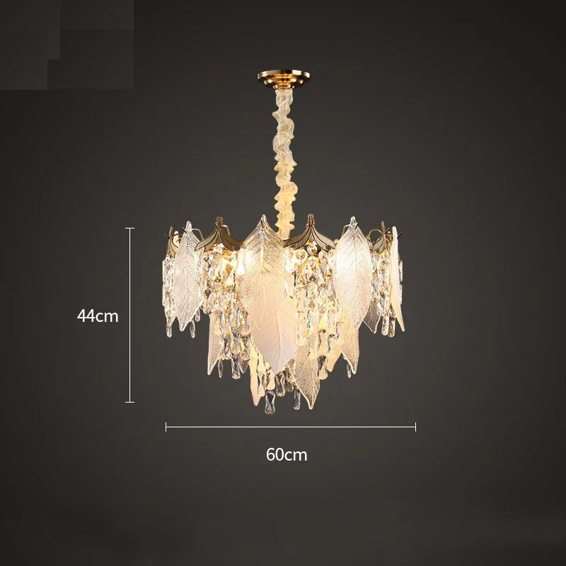 lustre en cristal design créatif pour éclairage moderne