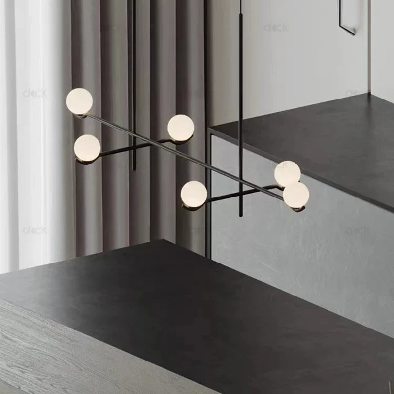 suspension moderne en verre luminaire décoratif d'intérieur