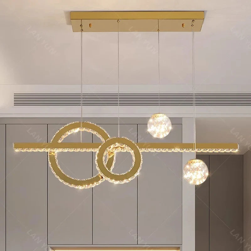 lampes de décoration modernes en cristal intelligent pour intérieur