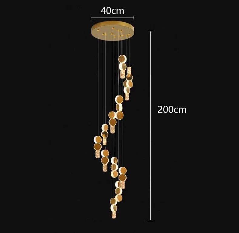 lustre led moderne suspendu éclairage intérieur décoratif