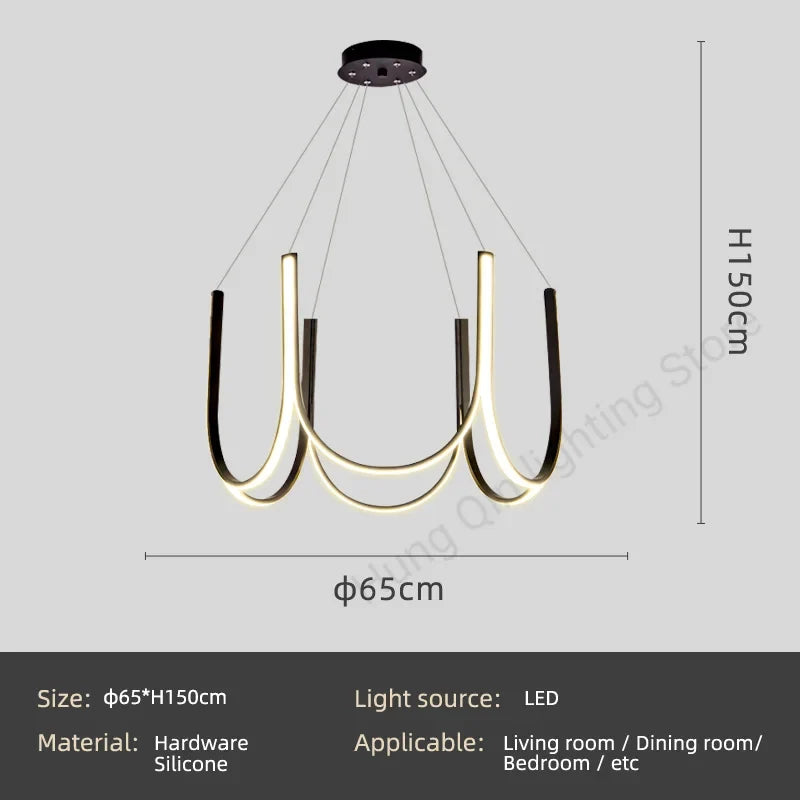 suspension led design italien pour un éclairage moderne