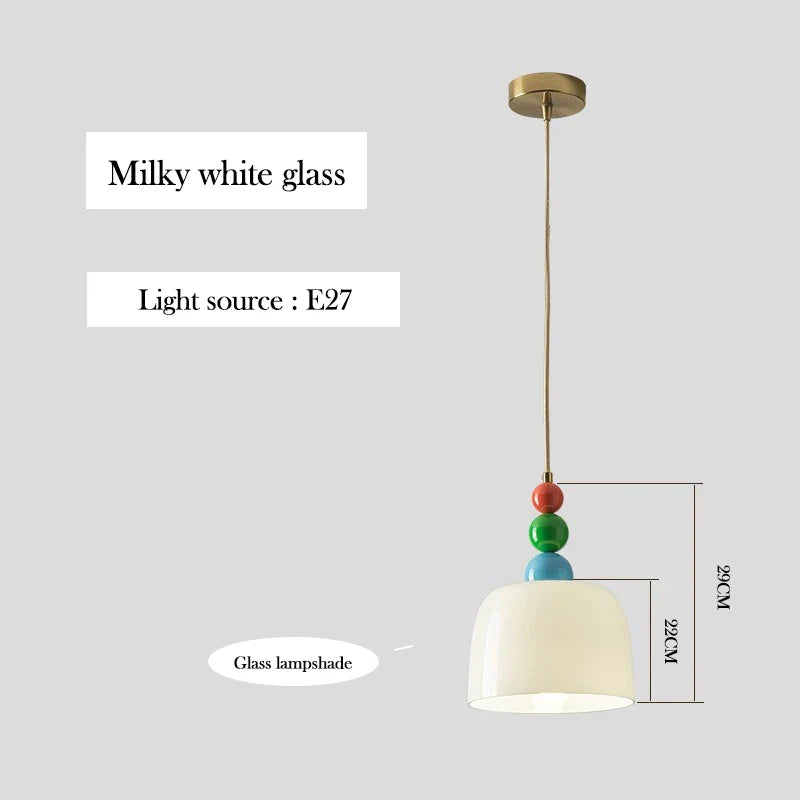 lustre créatif en verre pour une décoration nordique élégante