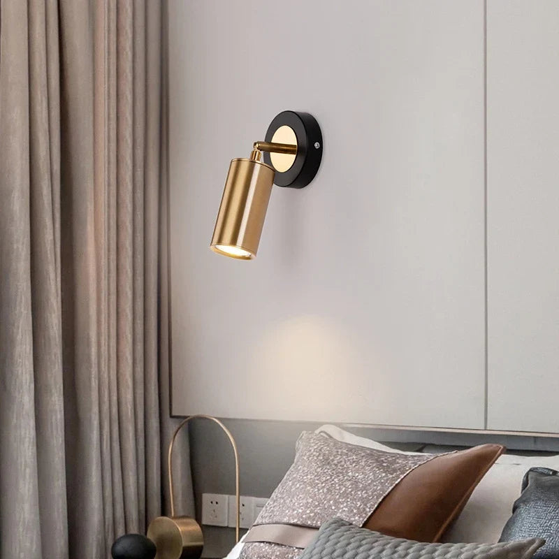 applique murale rotative moderne avec spot led décoratif
