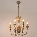 lustre en bois vintage français design art lumière