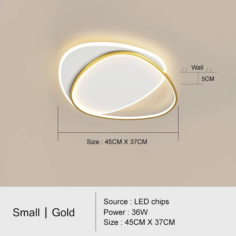 lustre led moderne simple décoration maison tondi