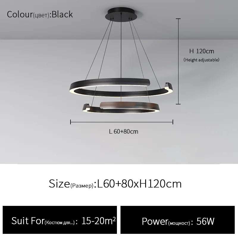 Suspension circulaire simple et moderne