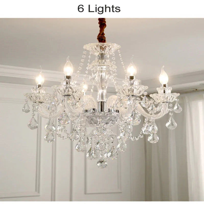 lustre moderne en cristal design pour décoration intérieure