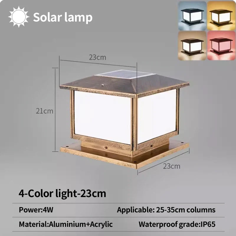 Lampe pilier LED étanche E27