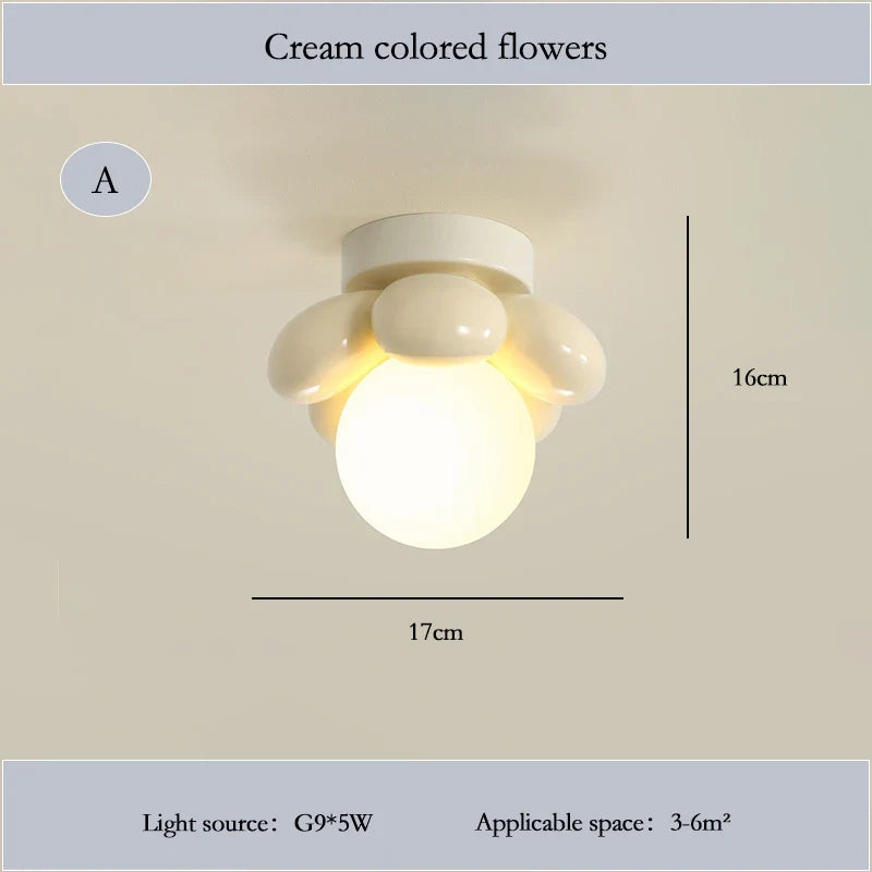 lustre moderne à pétales pour chambre d'enfant