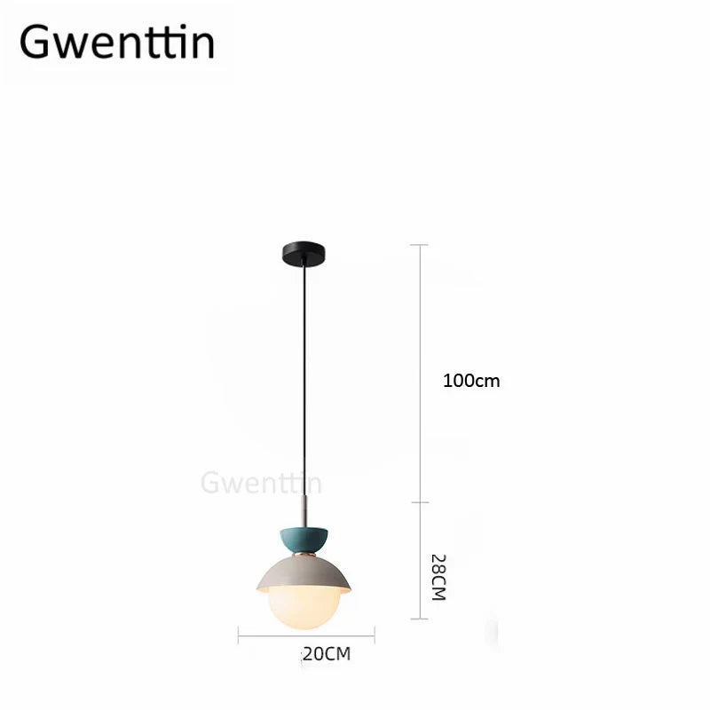 suspension en verre moderne pour décoration intérieure élégante