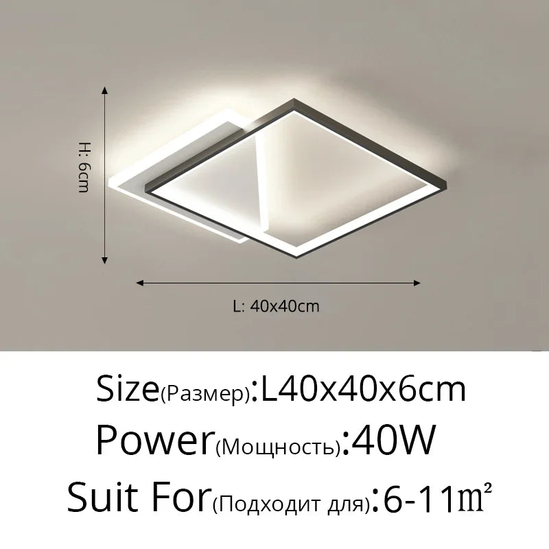 Modern LED Ceiling Lights Surface Mounting Lamp for Living Dining Room