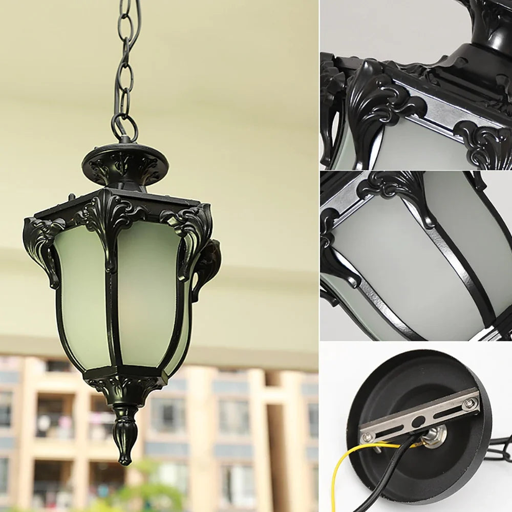 lampe extérieure suspendue pour jardin et balcon étanche