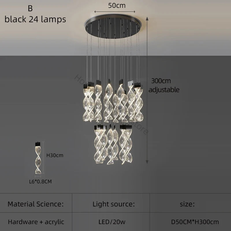 lustre décoratif pour un éclairage élégant et moderne