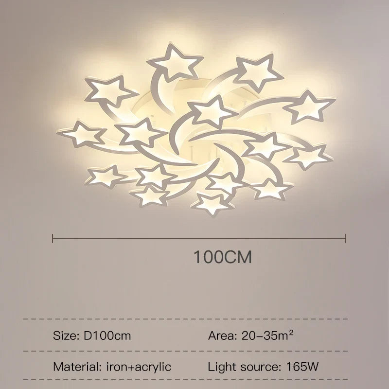 lustre créatif en forme de branche moderne en fer pour décoration intérieure