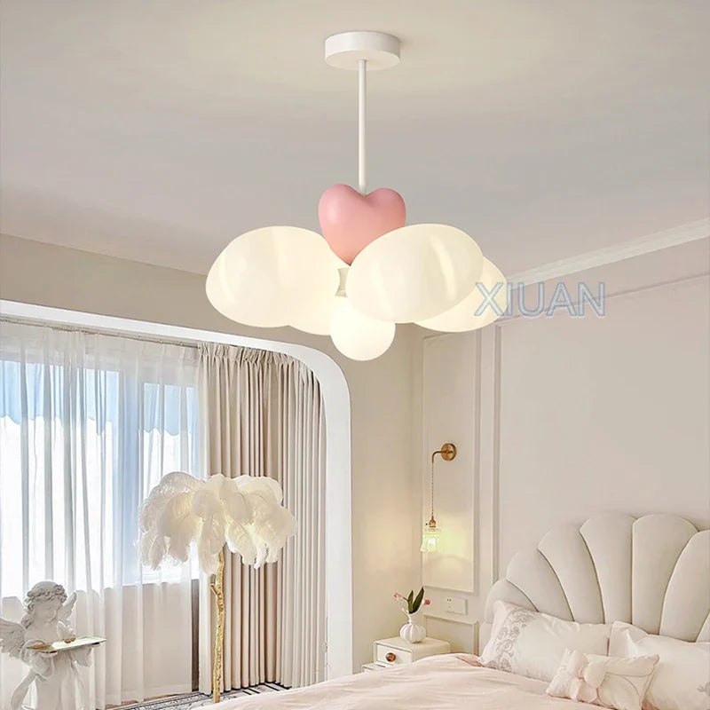 lustre romantique étoile colorée pour éclairage enfant
