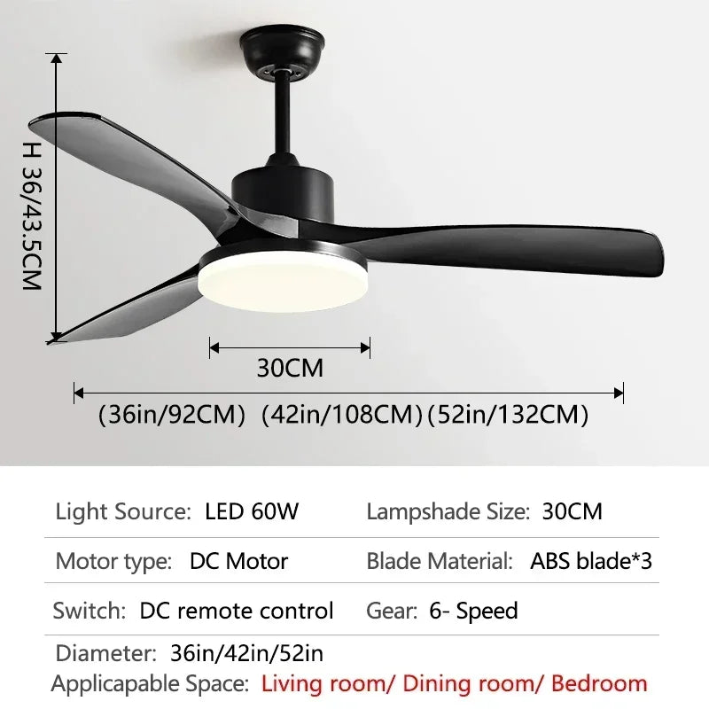 ventilateur moderne avec télécommande pour intérieur design