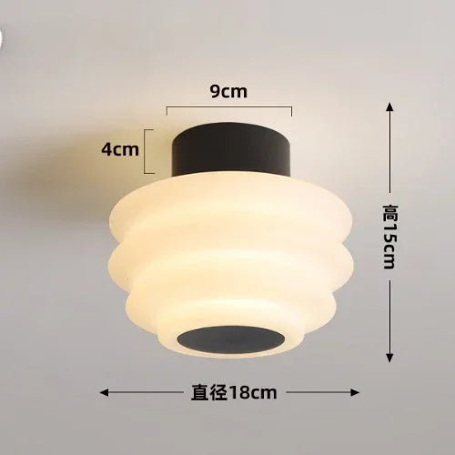 plafonnier nordique à intensité variable pour intérieur et extérieur