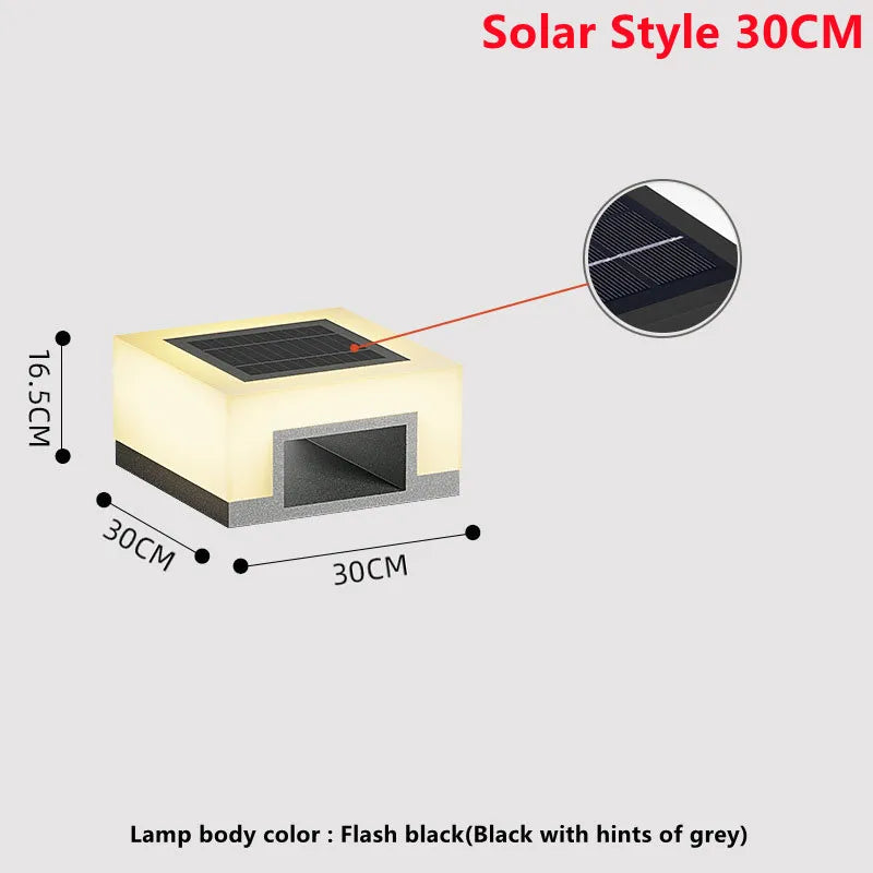 lampe solaire led étanche pour extérieur et jardin