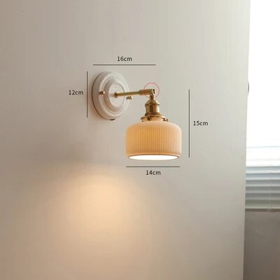 applique murale led iwhd nordique japonaise