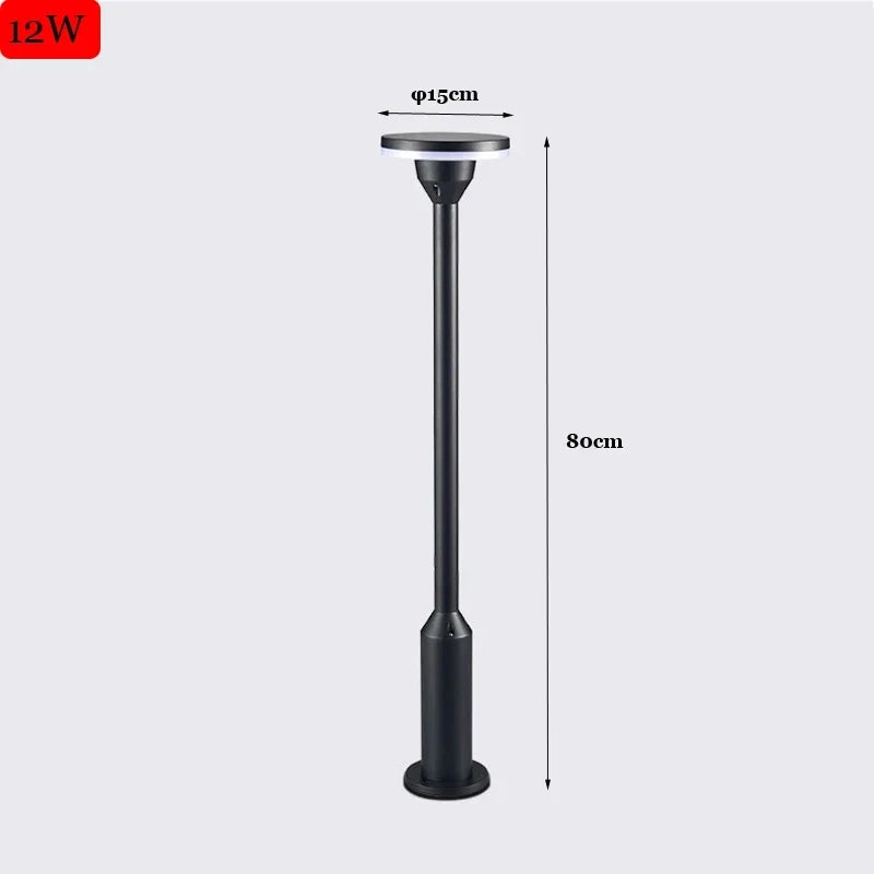 lampe extérieure moderne étanche pour jardin et parc