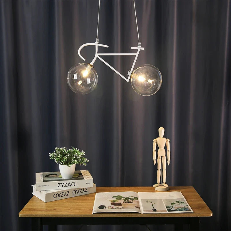 suspension modernes led en fer pour vélo créatives
