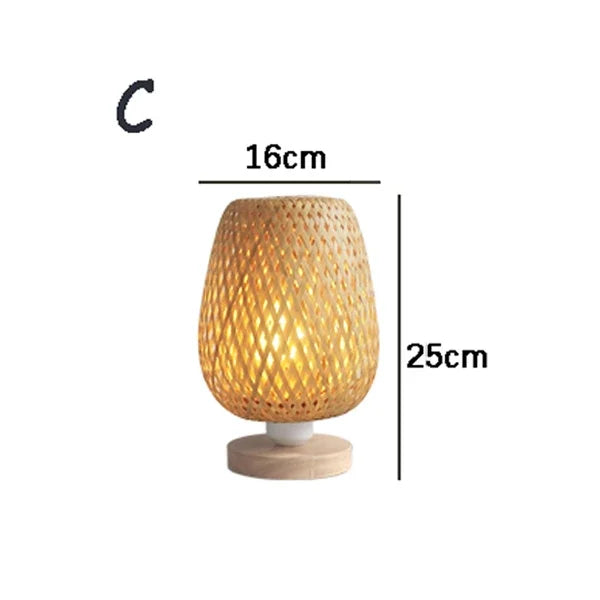 lampadaire en rotin naturel fait main pour intérieur et extérieur