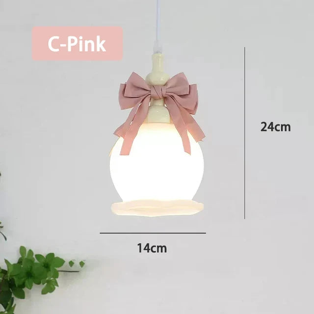 suspension romantiques pour enfants avec abat-jour en verre