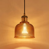 suspension led moderne rétro gzmj rayure bonbons verre