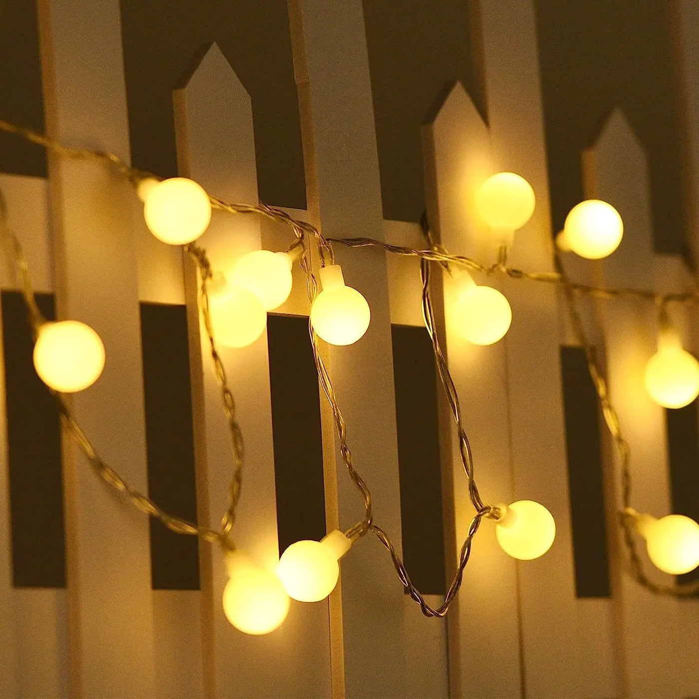 guirlande lumineuse à petites boules pour décoration intérieure et extérieure