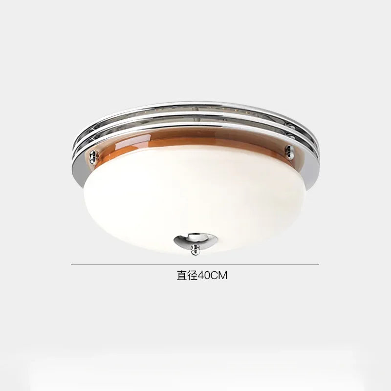 plafonnier médiéval rétro en verre pour éclairage intérieur