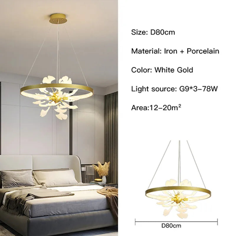lustre moderne design nordique pour intérieur suspendu au plafond