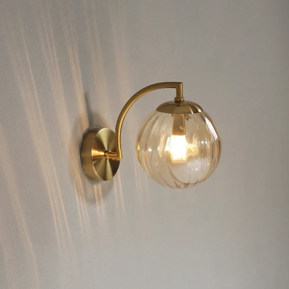 Applique murale led verre nordique