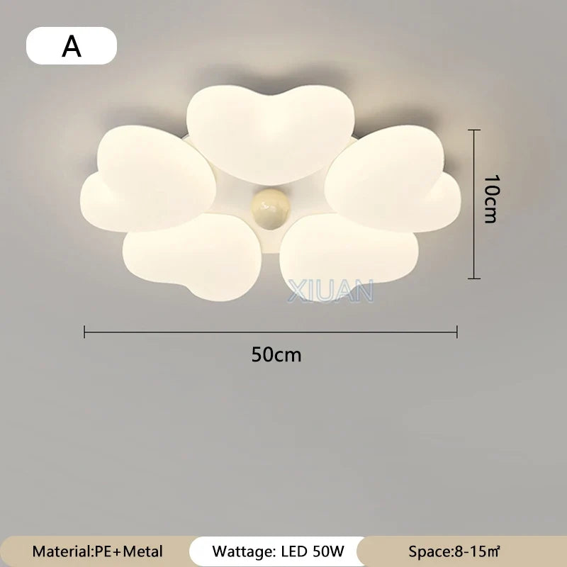 lustre moderne coeur d'amour pour enfants romantique