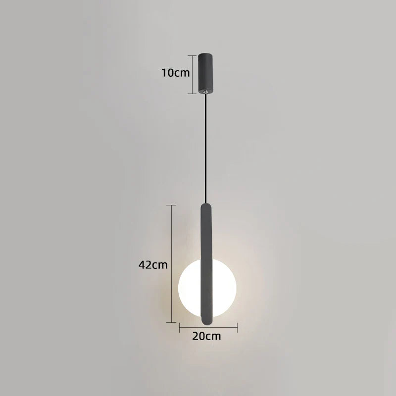 suspension led modernes avec appliques acryliques