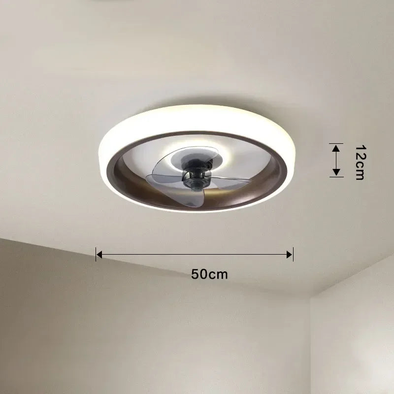 ventilateur silencieux avec lames invisibles et éclairage intégré