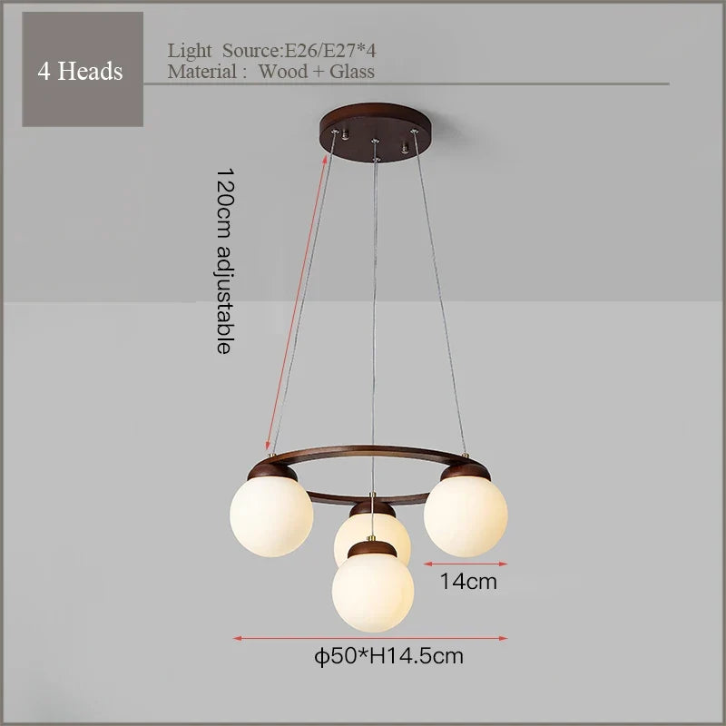 suspension en bois et verre design moderne pour intérieur 2024