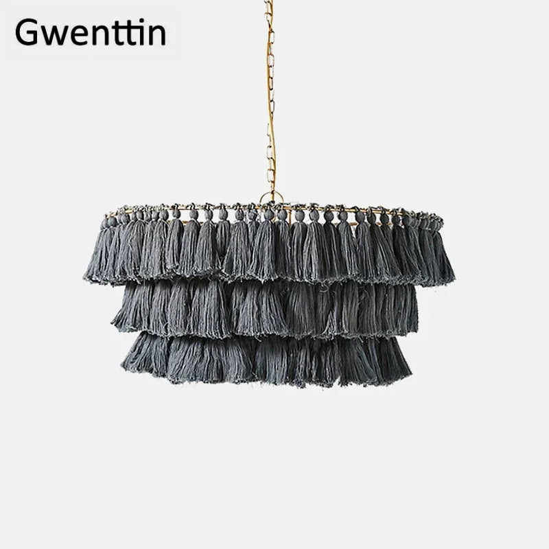 suspension en fil de soie pour décoration intérieure romantique