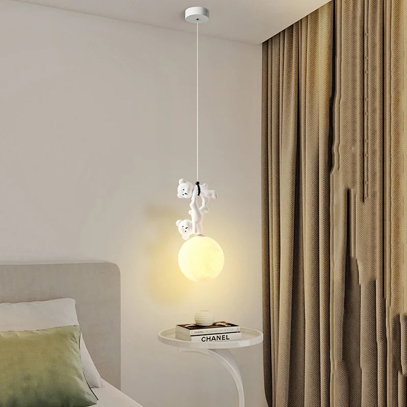 lampe en résine design ours pour chambre d'enfant décorative