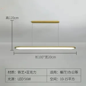 suspension led minimaliste moderne pour un éclairage design